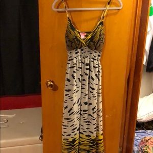 Animal print maxi dress